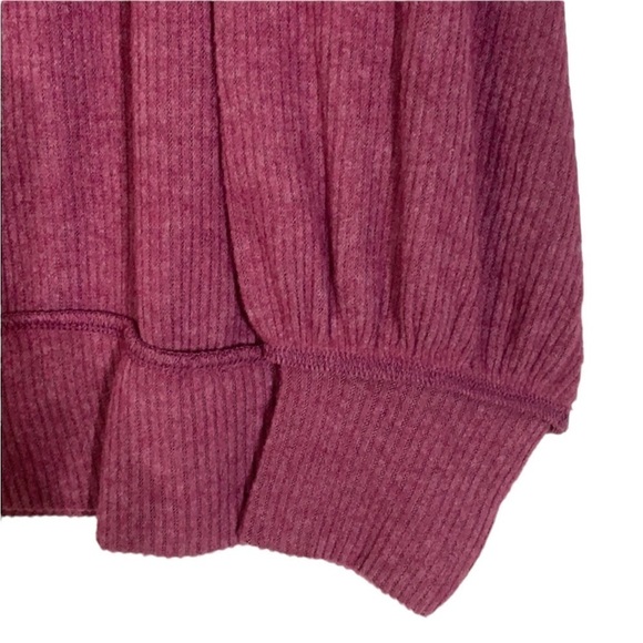 - NWT Free People Heathers Pink Main Squeeze Hacci Top Oversized Soft - Picture 8 of 13